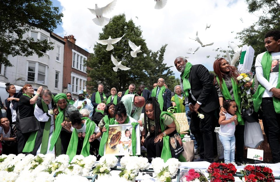  Candles were lit in St Helen's Church and doves were released outside