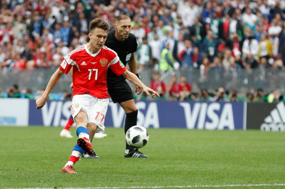  Aleksandr Golvin has been one of the stars of World Cup