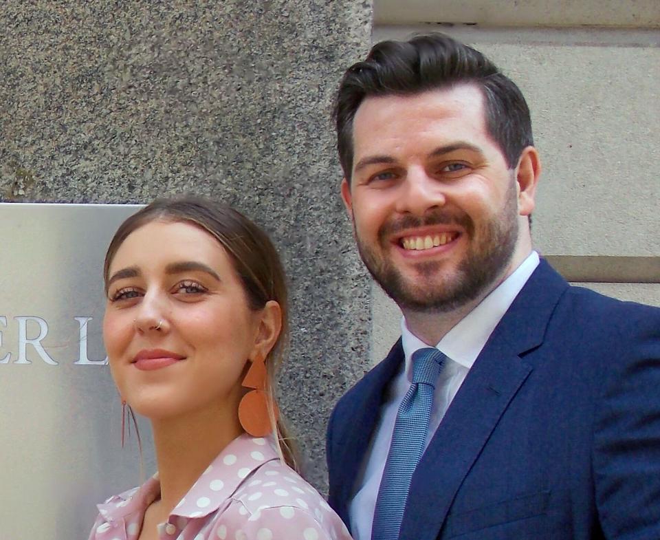  Upskirting campaigner Gina Martin and her lawyer Ryan Whelan