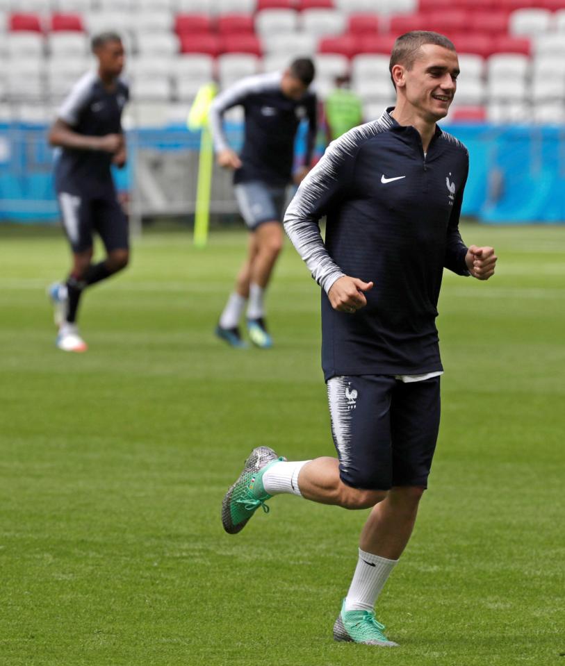  Antoine Griezmann is France's main goal threat and will lead the line if fit