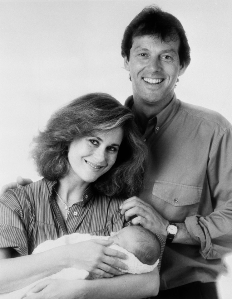 Leslie Grantham with his wife Jane Laurie and their son Michael Leslie