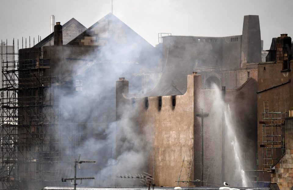  The smoking building has been destroyed once more in a devastating blow to the multi-million pound restoration project