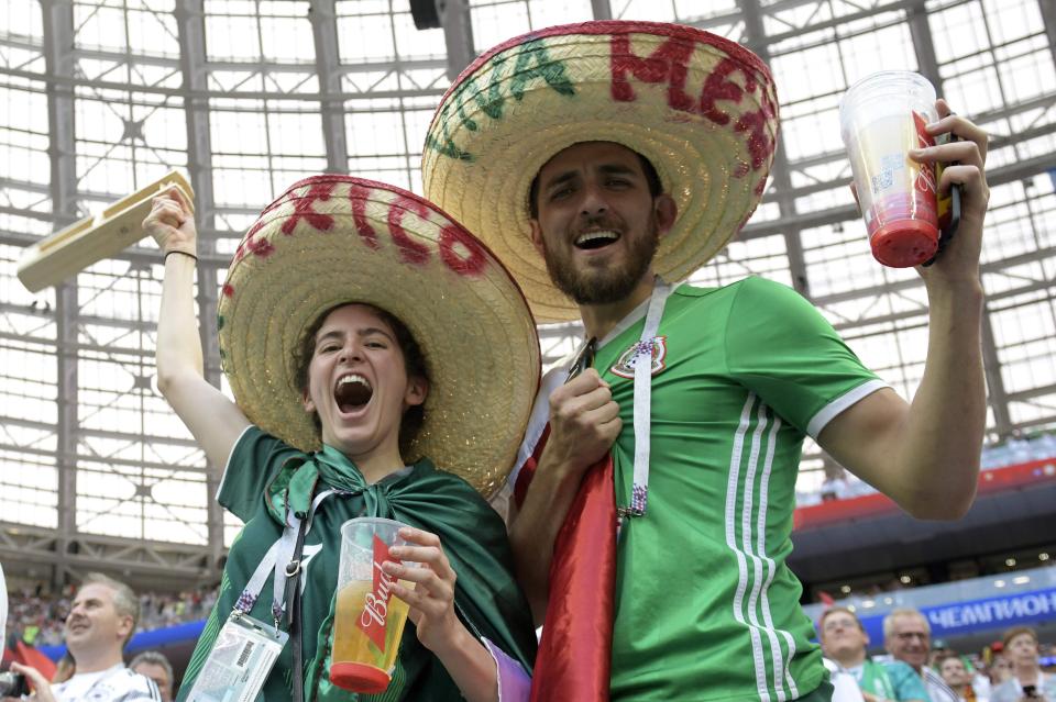  Mexican fans have been the most colourful in Russia so far