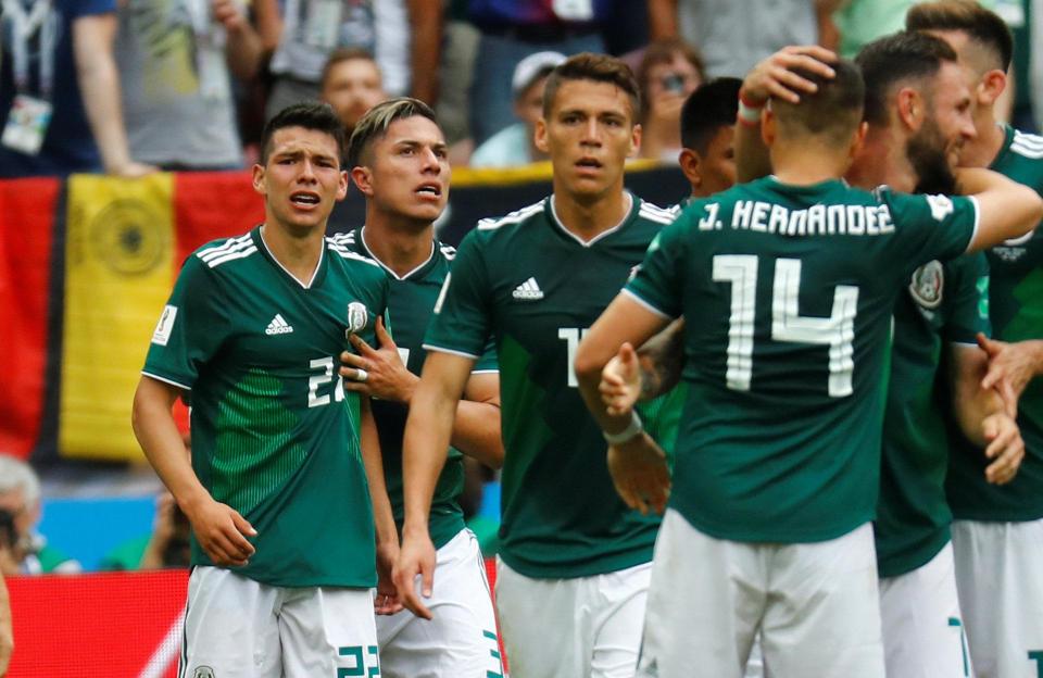  Hirving Lozano was the hero for Mexico as they stunned the defending champions