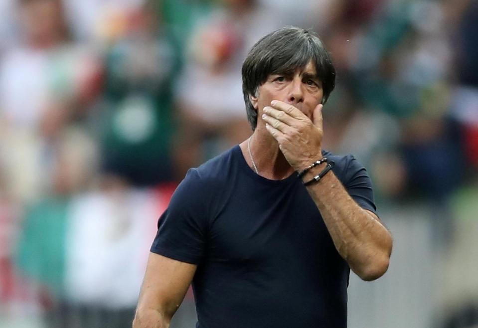  Joachim Low's side fell to a shock 1-0 defeat to Mexico in their first game