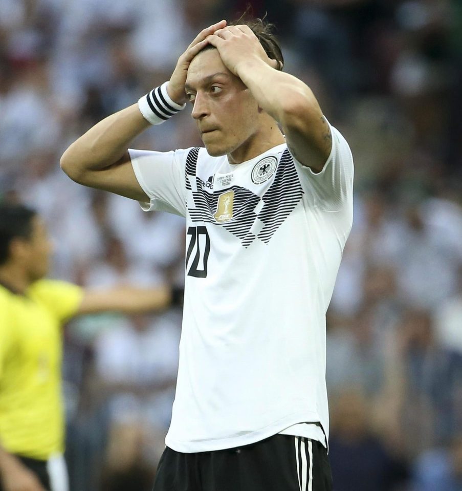  Mesut Ozil has been axed from the Germany starting XI to face Sweden