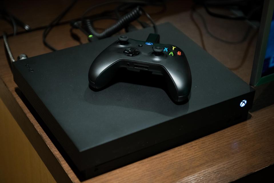  The new Xbox One X was originally mooted to feature virtual reality tech