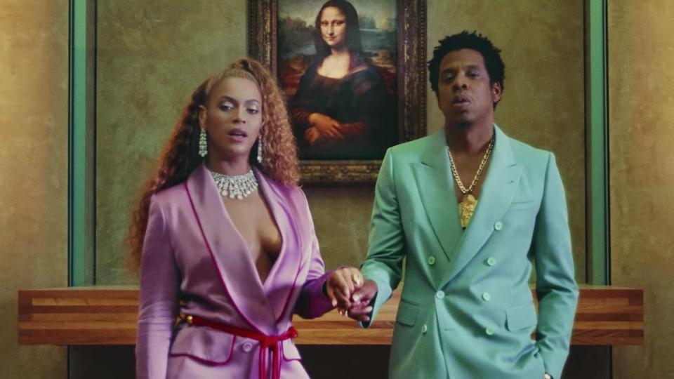  Beyonce and Jay Z took over the Louvre in Paris for their video for new track Apes**t