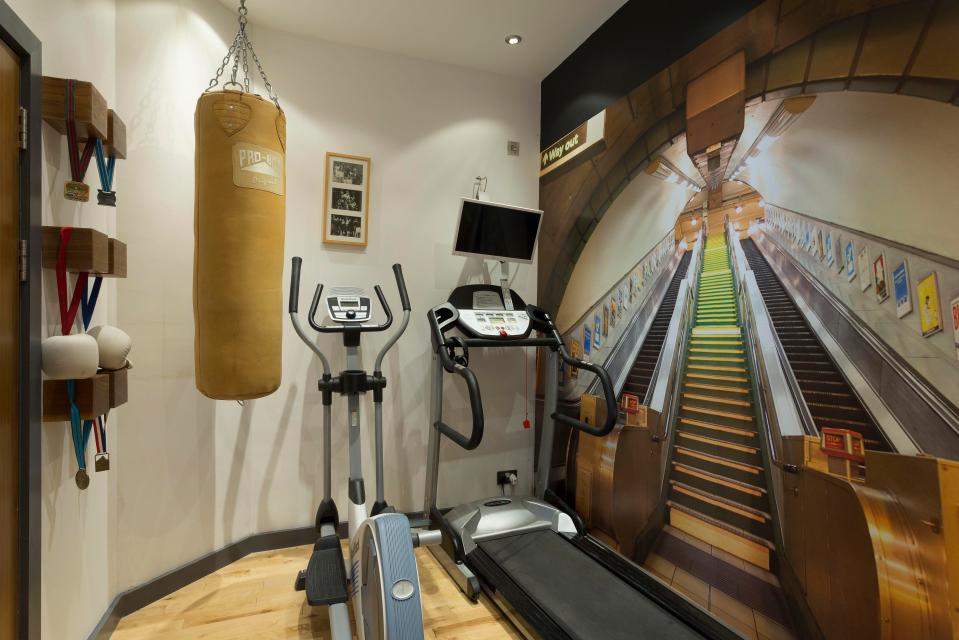  A gym is among the facilities in the luxury home