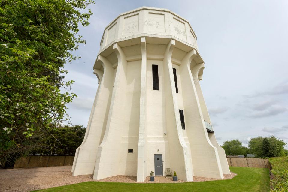  This former water tower which has been transformed into a luxury home has gone on the market for £1.5million