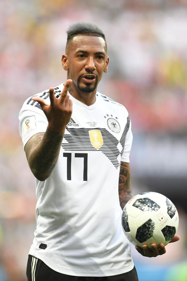  Going grey early? Jerome Boateng's haircut was as dour as Germany's first match against Mexico