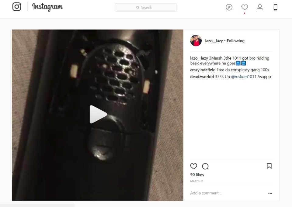 In March, an associate of the rapper posted a video of a phone call from him while he was caged