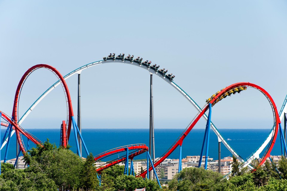 As well as Red Force, there are two other colossal rollercoasters, Shambhala and Dragon Khan, a frightful knot of twists and stomach-wrenching loops