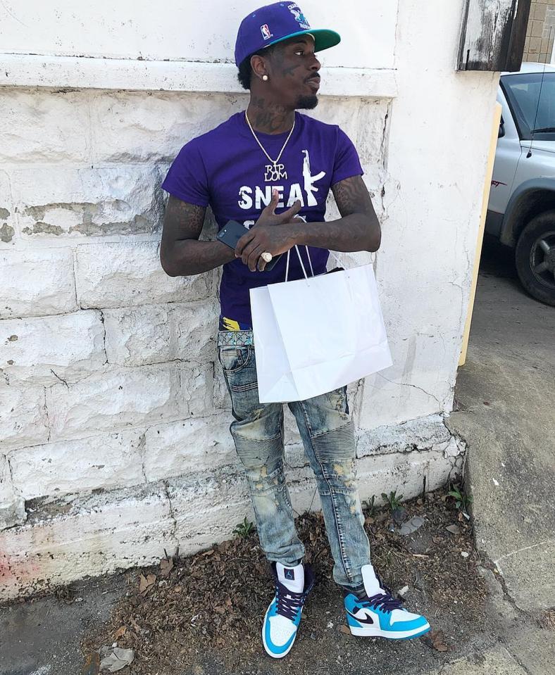  Jimmy Wopo was shot as he sat with a friend in a car yesterday, police said