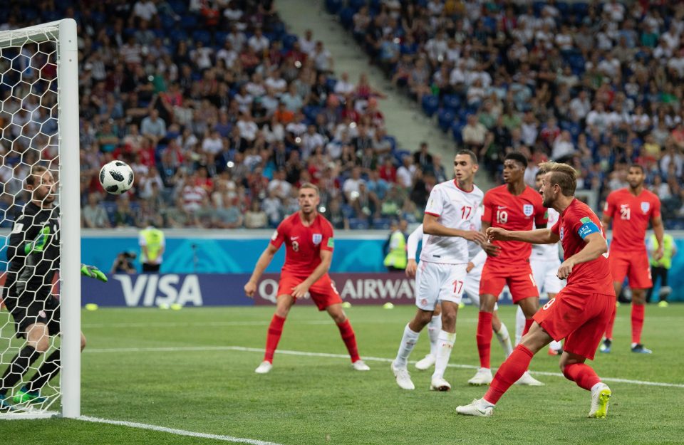  Harry Kane was the man of the moment for England as they won their World Cup opener