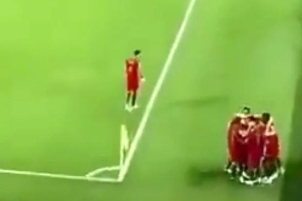  One Portugal player made a conscious effort to stay on the pitch during celebrations against Spain