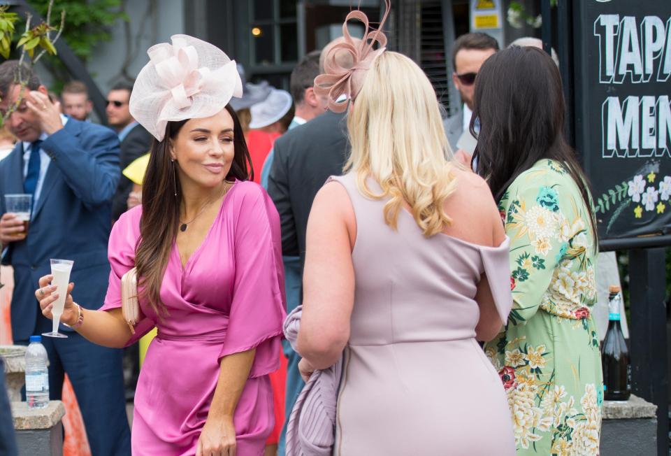  Ladies enjoy a drink as Royal Ascot kicks off today