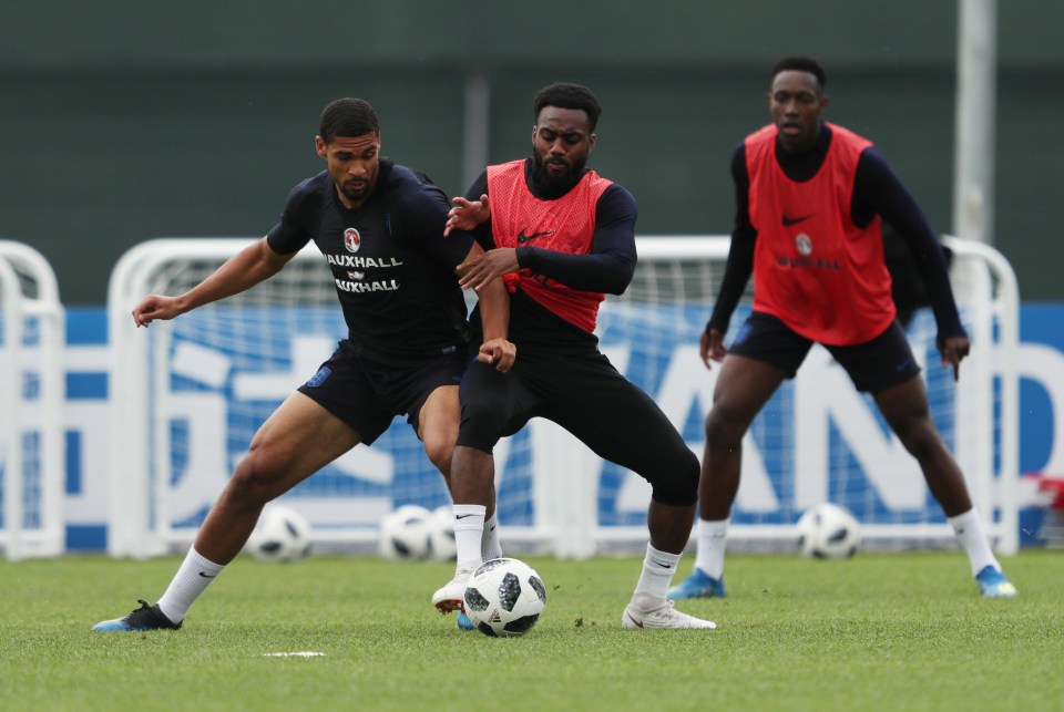 Ruben Loftus-Cheek and Danny Rose are vying to start against Tunisia