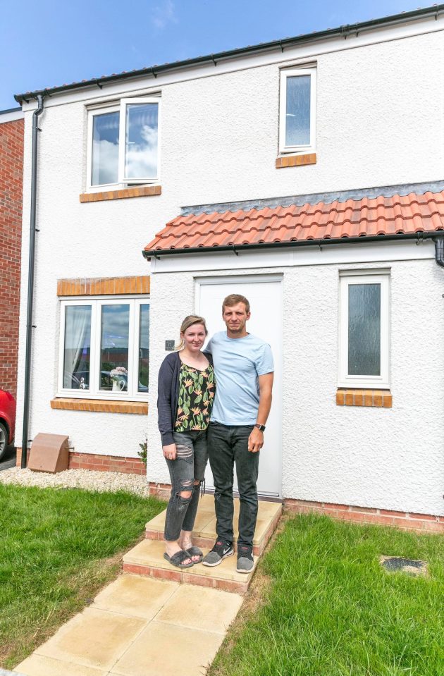  Natasha Paul and Marcus Healey put down a £12,000 deposit for their three-bed house