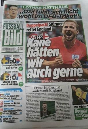  Bild recognised how vital Harry Kane's contribution was with a headline that translated as 'We wish we had Kane'