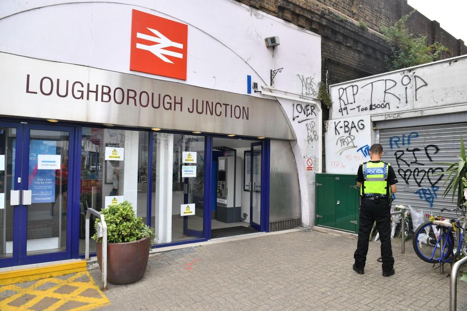  Graffiti tributes can also be seen outside Loughborough Junction station