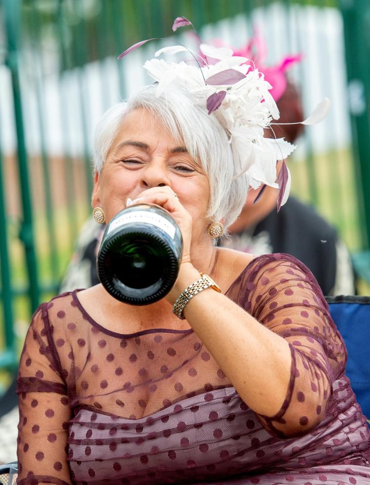  Racegoers popped open the bubbly as the legendary event got underway in Ascot this afternoon