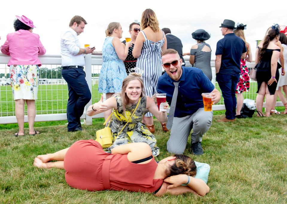  Revellers stayed in high spirits despite the heat