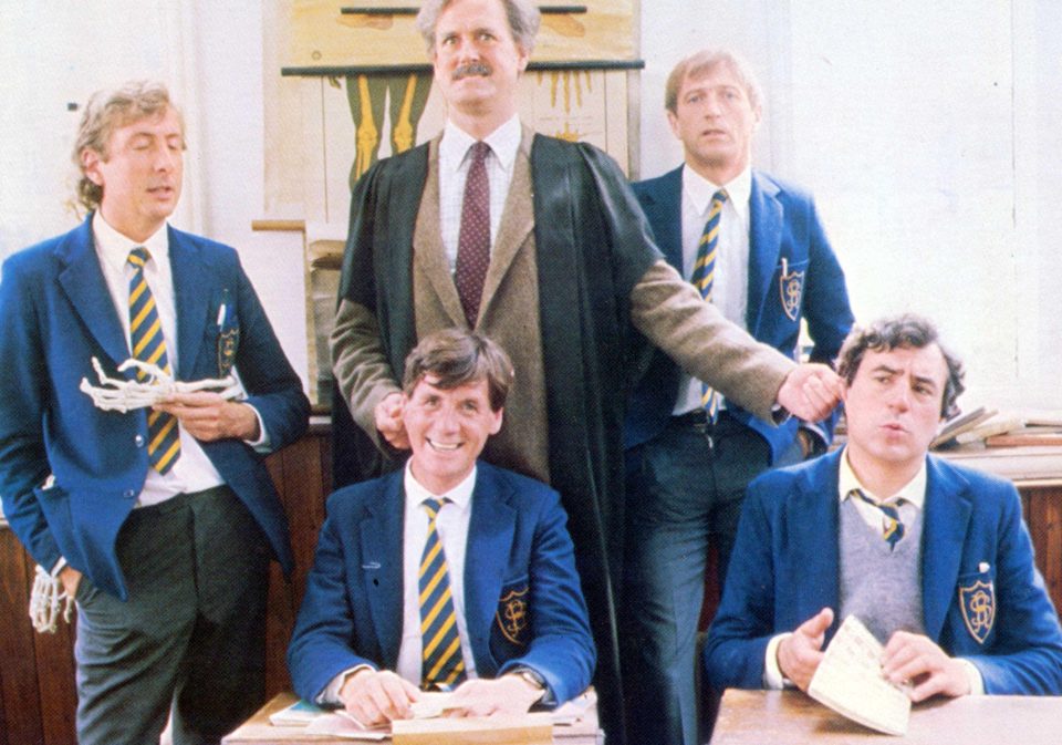  The Python boys Eric Idle, Michael Palin, John Cleese, Graham Chapman and Terry Jones in The Meaning of Life