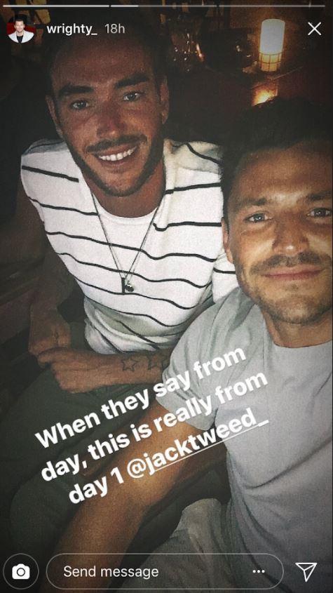  Mark Wright and Jack Tweed have reunited in Majorca ahead of Josh Wright's wedding