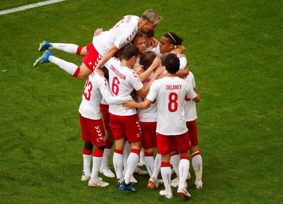  Denmark went unbeaten during the group stage, with two draws and a win