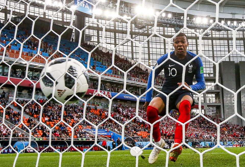  Kylian Mbappe made history when he found the net against Peru