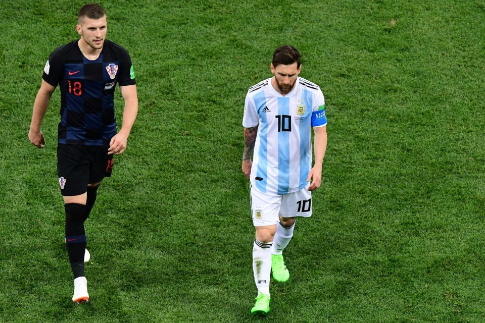  Ante Rebic says he decided not to ask for Lionel Messi's shirt at the end because of his disappointment