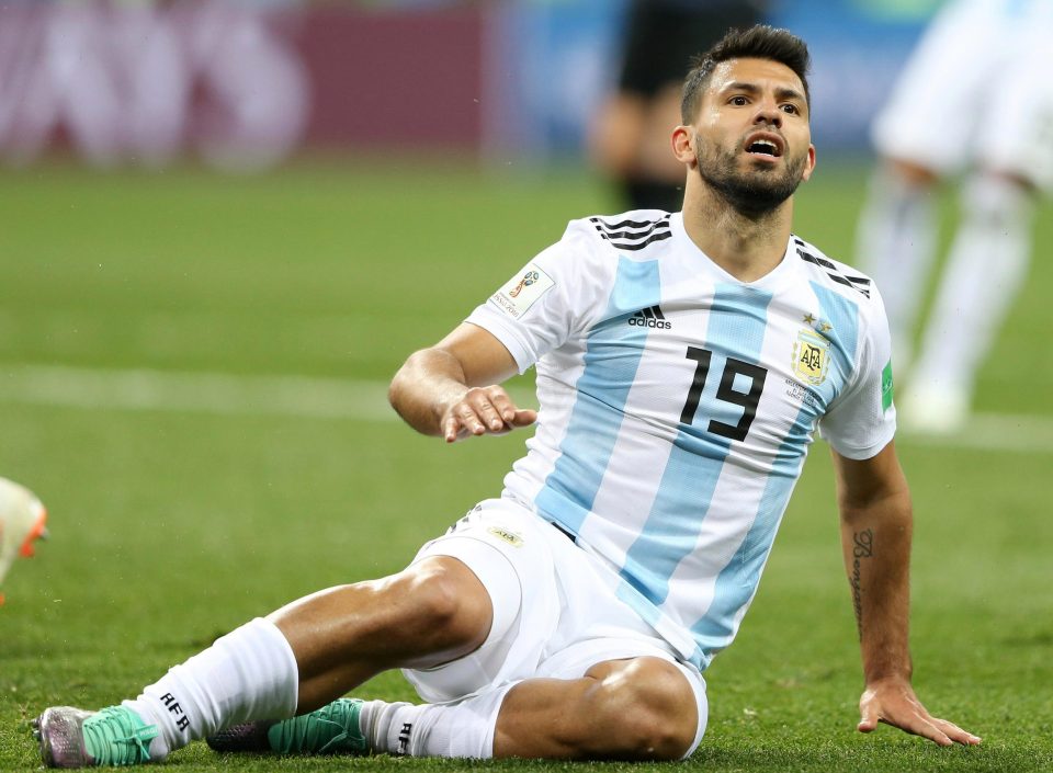  Sergio Aguero feels the pain as Argentina are thrashed by Croatia to leave their World Cup hopes hanging in the balance