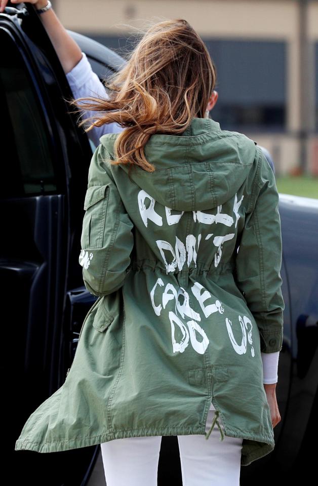  Melania Trump wore a jacket with the words 'I really don't care, do u?' written on the back as she made her way to Texas to meet with immigrant children