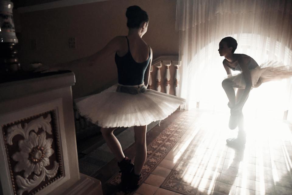  A young dancer of the Donetsk ballet