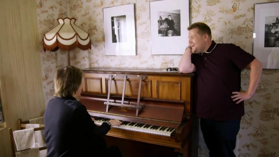 Paul tinkled the ivories at his childhood home