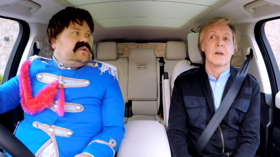 James Corden recreated some of The Beatles most iconic styles in last night’s Carpool Karaoke with Sir Paul McCartney