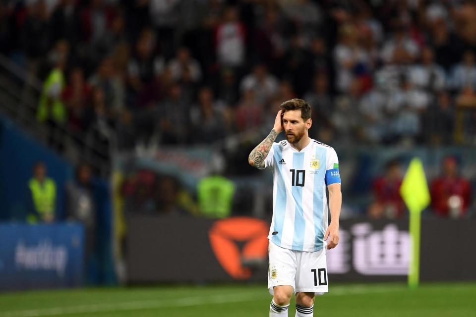  It was another bad night for Messi who looks to be heading out of the World Cup after the 3-0 defeat