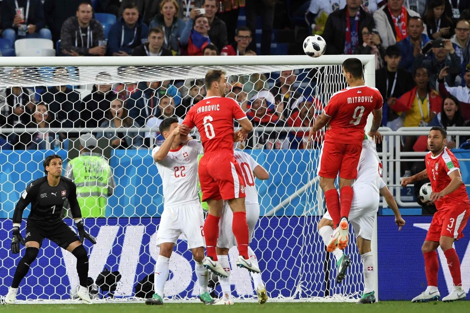 Striker Mitrovic rose to head Serbia into a fifth-minute lead