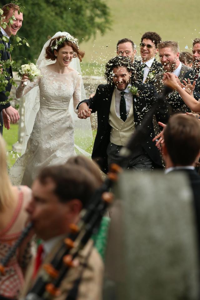  Kit and Rose looked beyond happy as they left the church after getting married