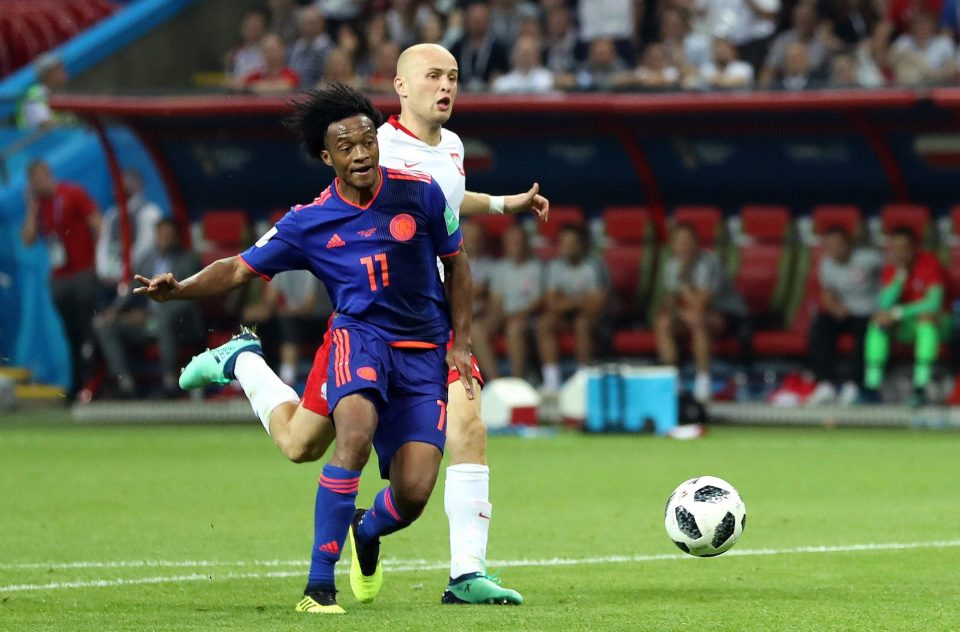  Juan Cuadrado bagged the third goal as Colombia sent Poland packing