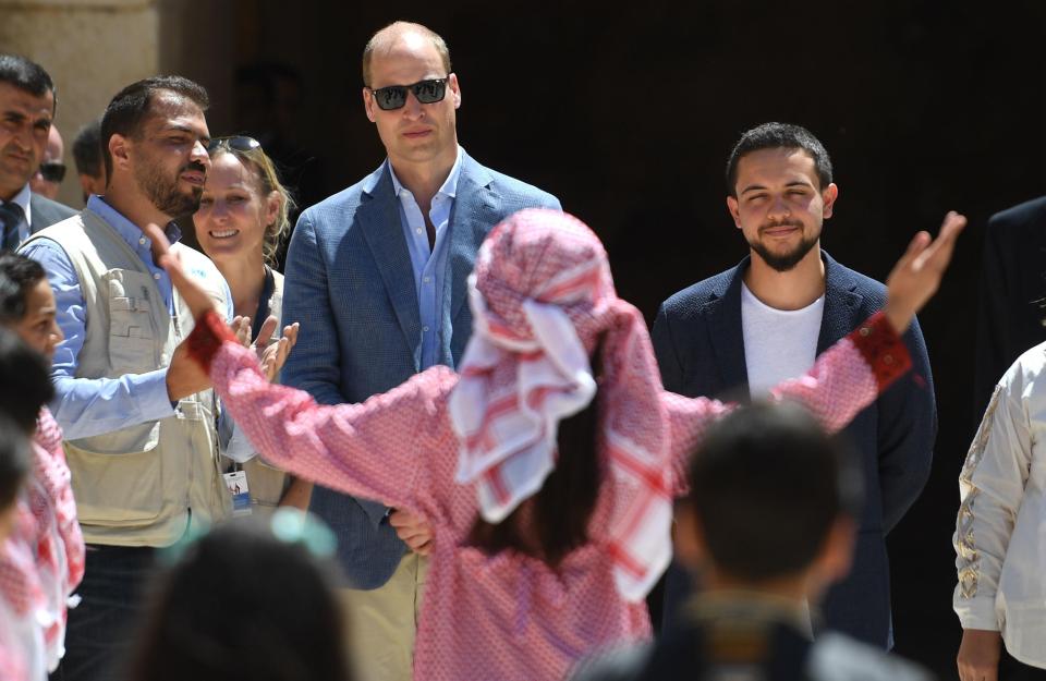  The Prince watched traditional ceremonies performed at the ruins