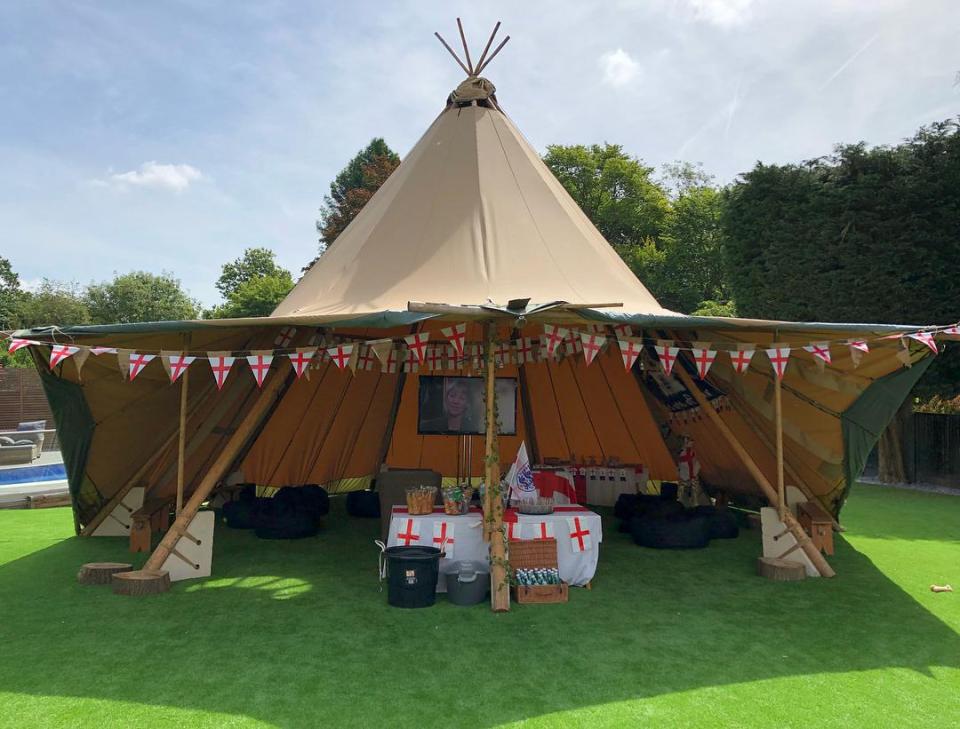  Harry Kane's other half is watching England's World Cup campaign in a giant tepee