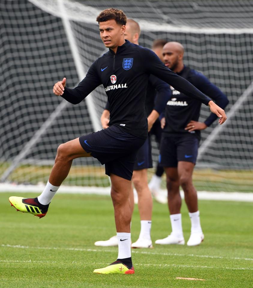  Alli is back in full training ahead of England's game against Belgium on Thursday