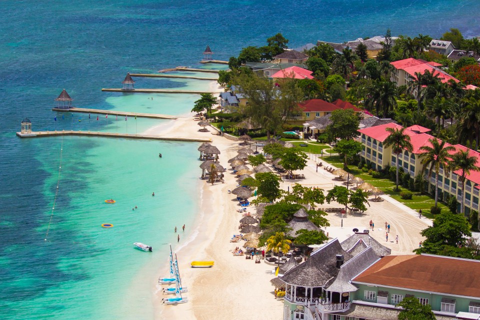 Pictured is Montego Bay, an area visited by thousands of tourists every year and where more than 300 people were murdered last year