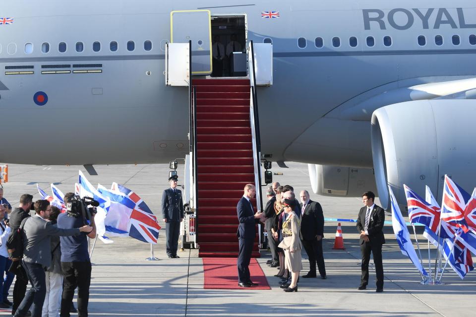  The Duke of Cambridge arrived in Israel Ben Gurion Airport today