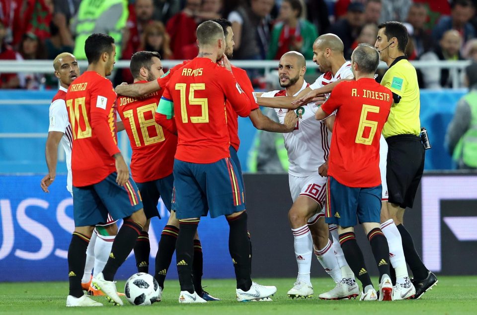  Tempers flared between the two countries at the Kaliningrad Stadium