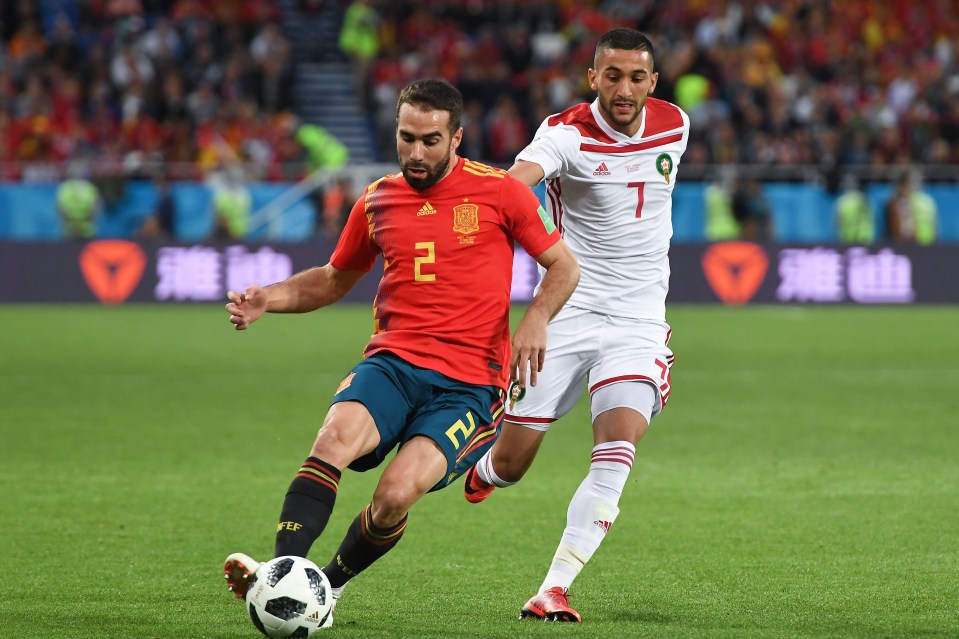 Dani Carvajal (left) was given a two-match ban for deliberately getting a yellow card in Real Madrid’s 6-0 win over Apoel Nicosia in 2017