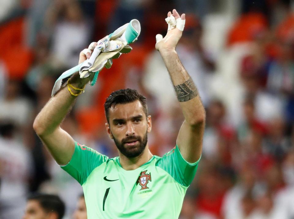  Portugal No 1 Rui Patricio went to Wolves on a free transfer after ending his deal