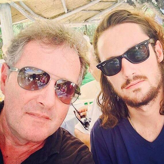  TV host Piers Morgan with his son Spencer